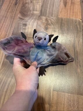 Ty Beanie Baby BATTY the Bat Ty-Dyed Version (4.5 Inch) Stuffed Animal Toy